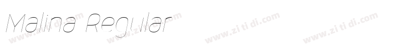 Malina Regular字体转换
